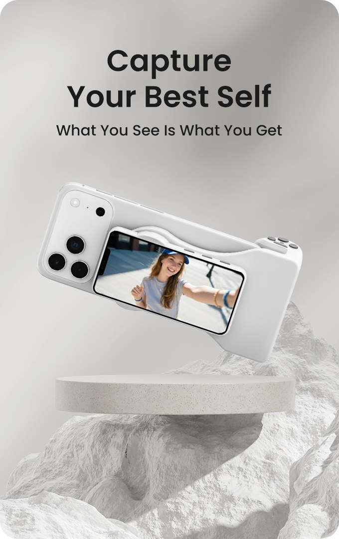 Altvision Phone Selfie Screen Mirror – Use Rear Camera for Selfies & Vlogging